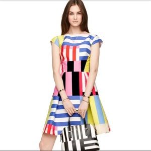 Kate Spade Fly a Kite Dress Bow Cut Out size 6